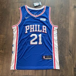 Joel Embiid Philadelphia 76ers Blue Jersey